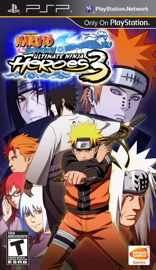 Naruto Shippuden: Ultimate Ninja Heroes 3 - SONY PSP [Pre-Owned] Video Games Namco Bandai Games   