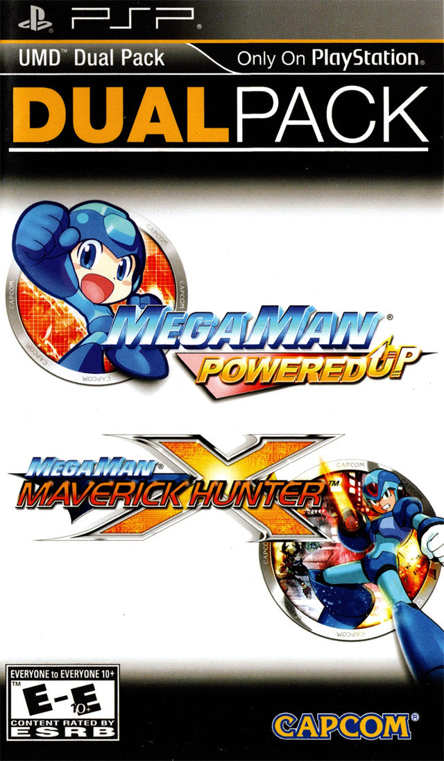 Mega Man Powered Up and Maverick Hunter X Dual Pack - Sony PSP Video Games Capcom   