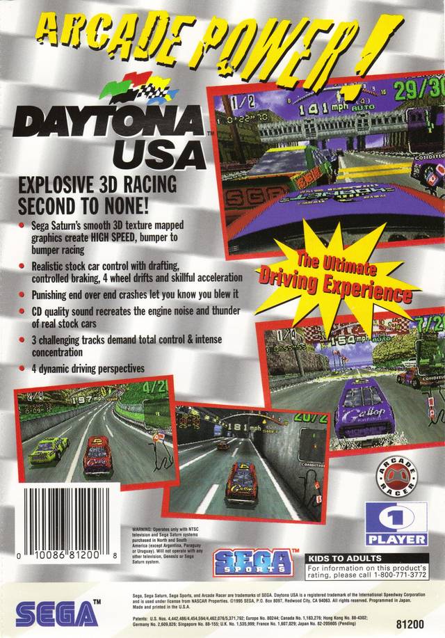 Daytona USA - (SS) SEGA Saturn [Pre-Owned] | J&L Game