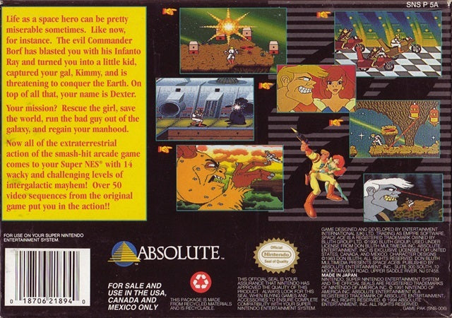 Space Ace - (SNES) Super Nintendo [Pre-Owned] Video Games Absolute Entertainment   