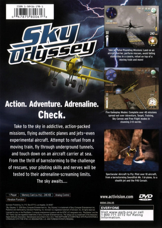 Sky Odyssey - (PS2) PlayStation 2 [Pre-Owned] Video Games Activision   