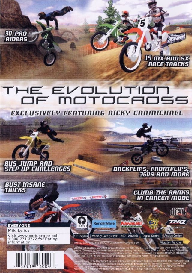 MX 2002 featuring Ricky Carmichael - (PS2) PlayStation 2 [Pre