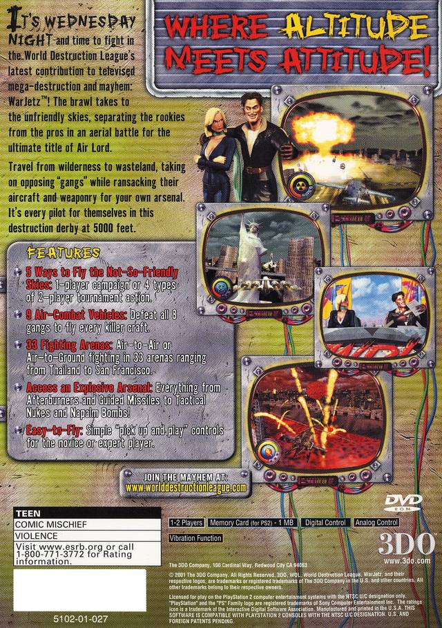 WarJetz - (PS2) PlayStation 2 [Pre-Owned] Video Games 3DO   