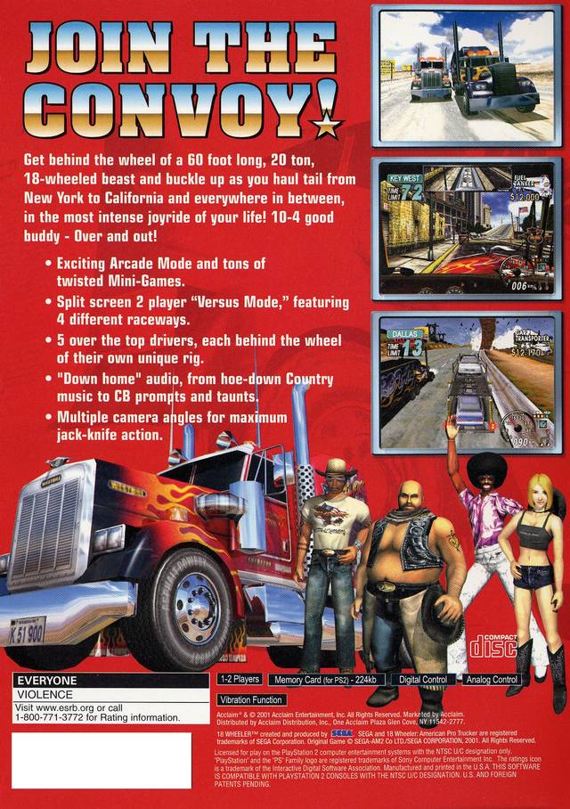 Eighteen Wheeler: American Pro Trucker - (PS2) PlayStation 2 [Pre-Owned] Video Games Acclaim   