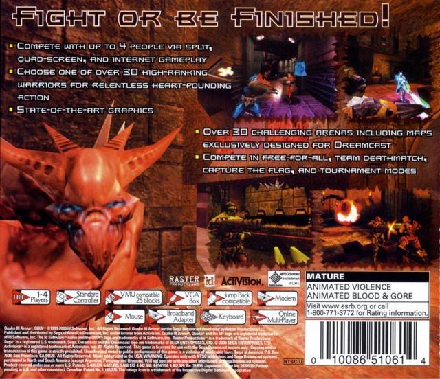 Quake III Arena - (DC) SEGA Dreamcast [Pre-Owned] Video Games Sega   