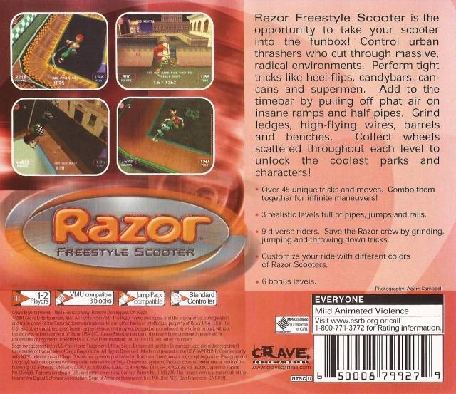 Razor Freestyle Scooter - (DC) SEGA Dreamcast Video Games Crave   
