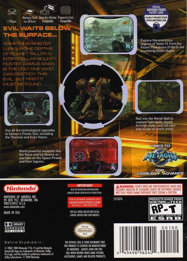 Metroid Prime With Bonus Disc - (GC) GameCube [Pre-Owned] Video Games Nintendo   