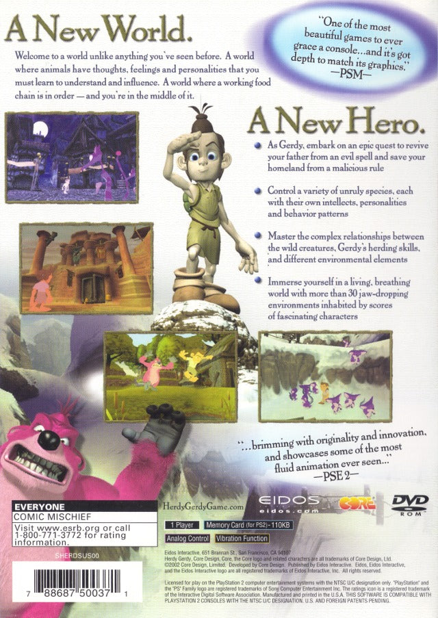 Herdy Gerdy - (PS2) PlayStation 2 [Pre-Owned] Video Games Eidos Interactive   