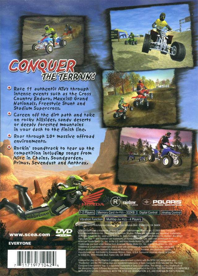 ATV Offroad Fury (Greatest Hits) - PlayStation 2 [Pre-Owned] Video Games SCEA   