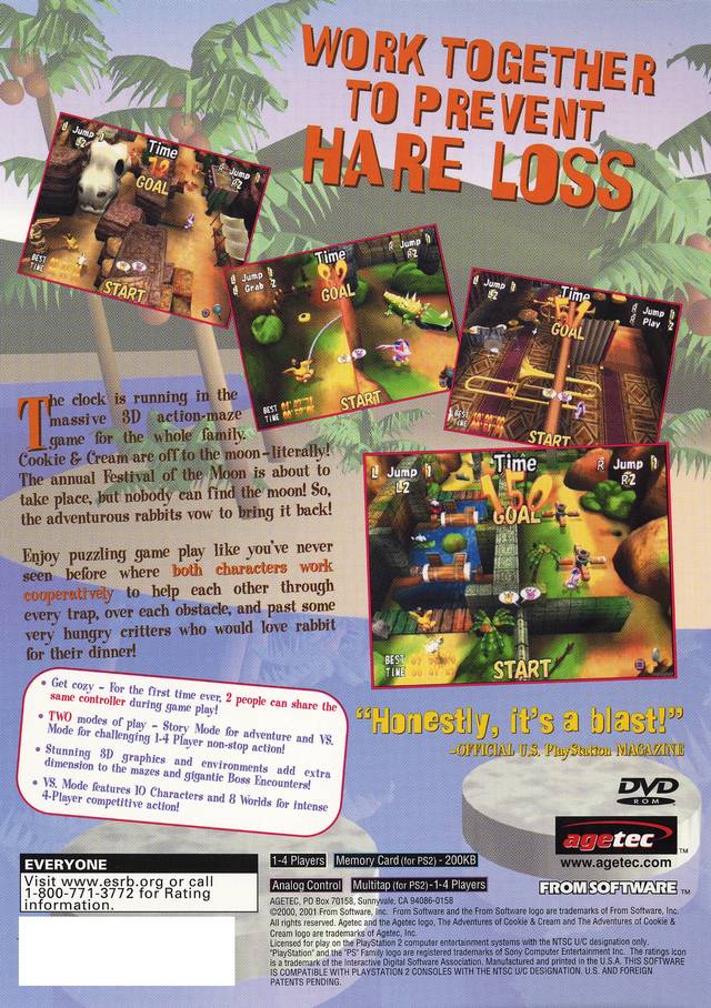 The Adventures of Cookie & Cream - (PS2) PlayStation 2 [Pre-Owned] Video Games Agetec   