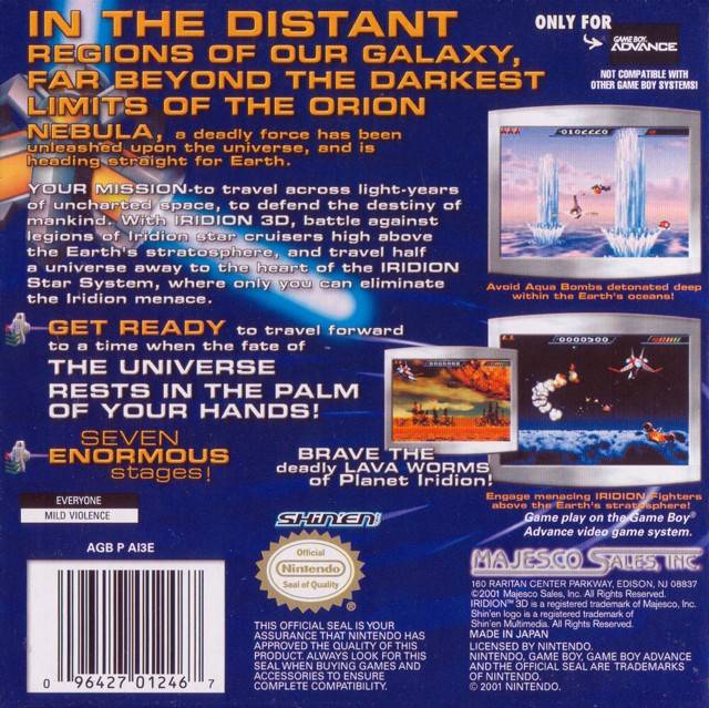 Iridion 3D - (GBA) Game Boy Advance [Pre-Owned] Video Games Majesco   