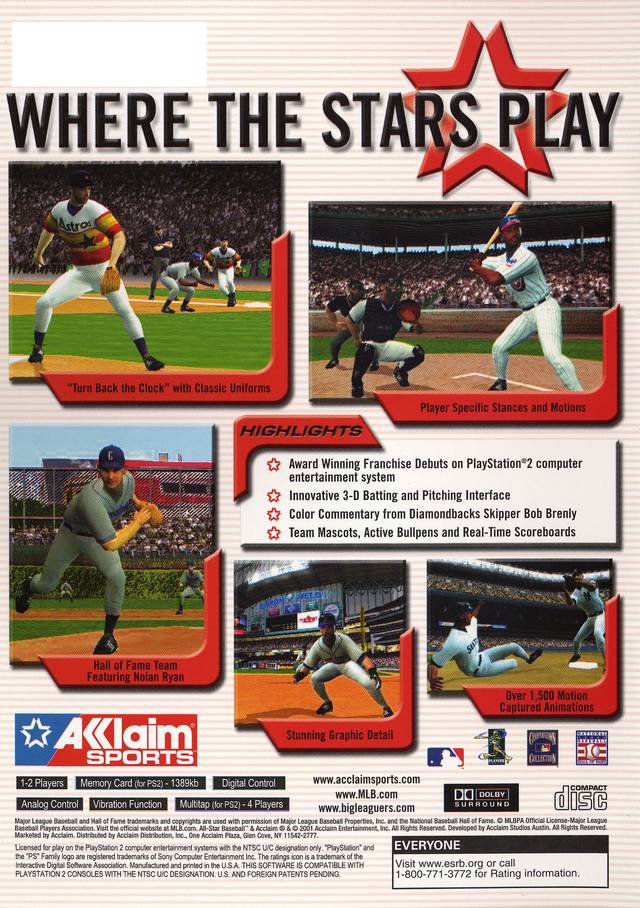 All-Star Baseball 2002 - (PS2) PlayStation 2 [Pre-Owned] Video Games Acclaim   