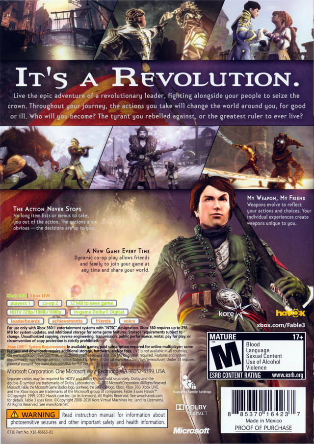 Fable III Xbox 360 J&L Game