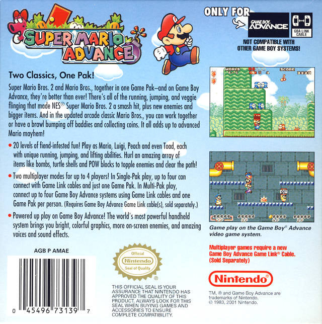 Super Mario Advance - (GBA) Game Boy Advance [Pre-Owned] Video Games Nintendo   