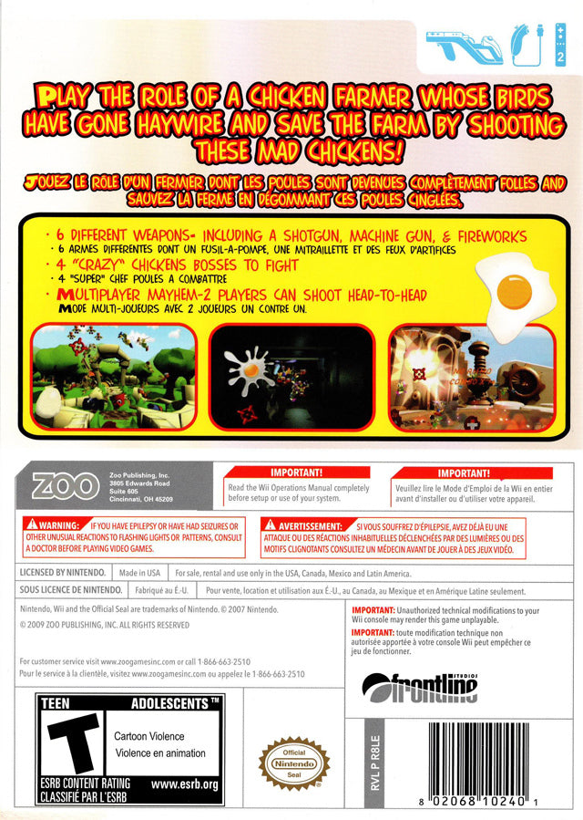 Chicken Blaster - Nintendo Wii [Pre-Owned] | J&L Game