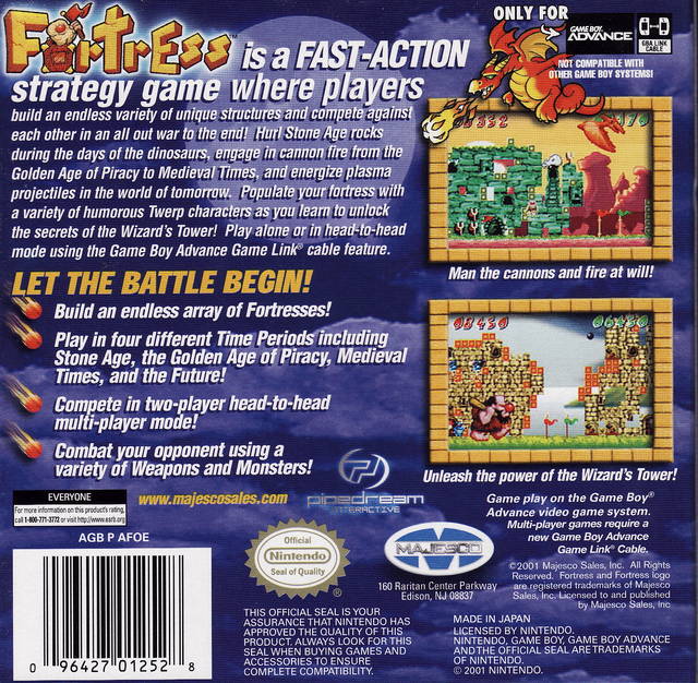 Fortress - (GBA) Game Boy Advance | J&L Game