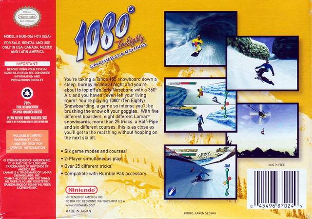 1080: TenEighty Snowboarding - (N64) Nintendo 64 [Pre-Owned] | J&L