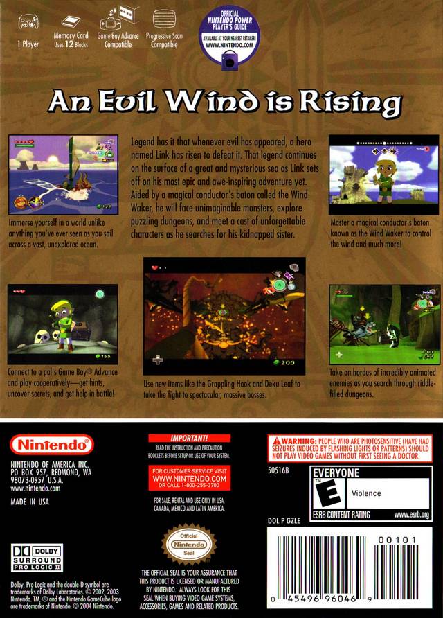 The Legend of Zelda: The Wind Waker (Player's Choice) - (GC) GameCube [Pre-Owned] Video Games Nintendo   