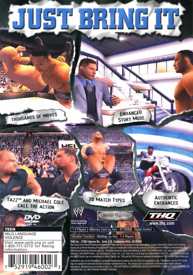 WWF SmackDown! Just Bring It (Greatest Hits) - (PS2) PlayStation 2 [Pre-Owned] Video Games THQ   