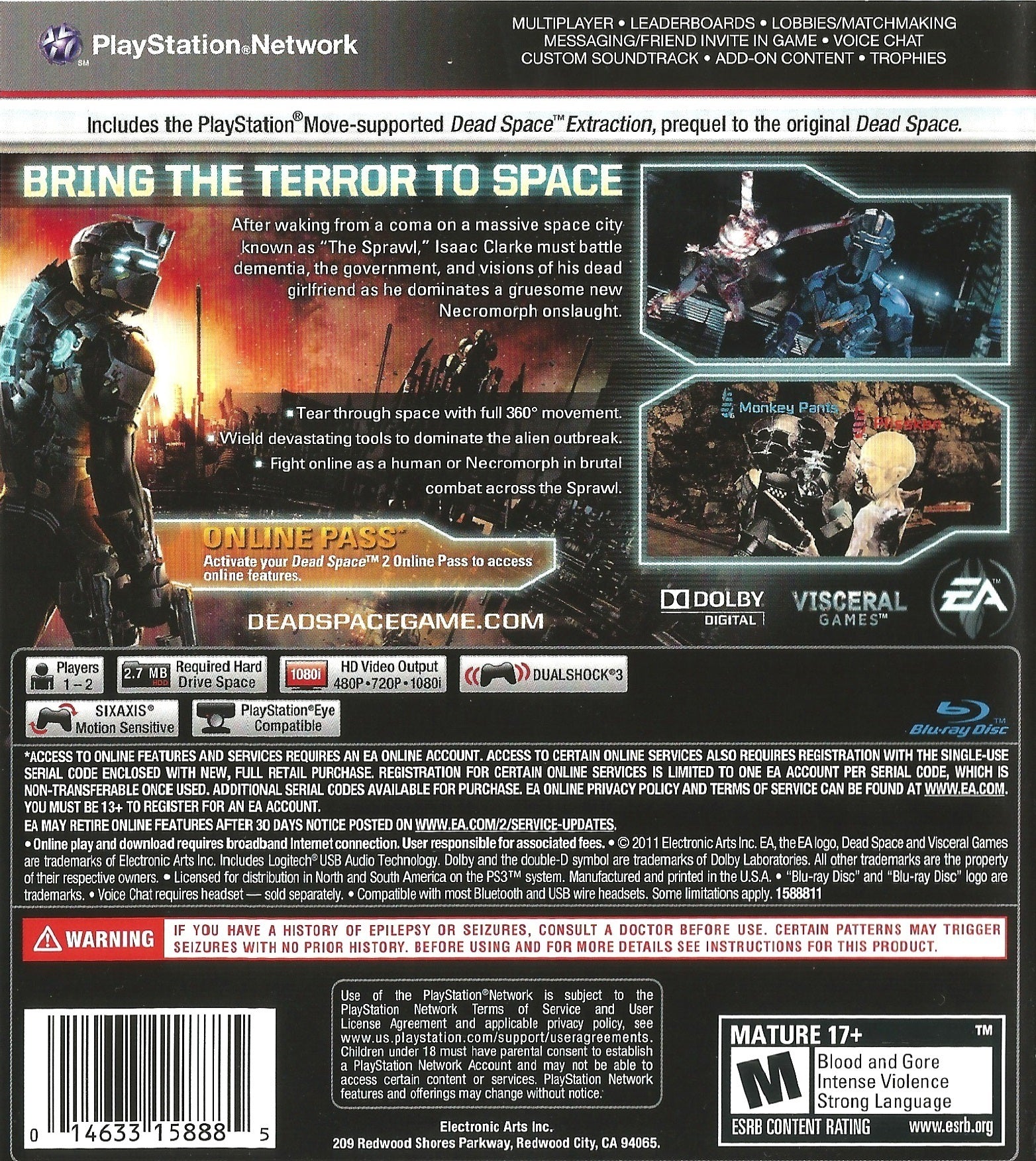 Dead Space 2 (Limited Edition) - (PS3) PlayStation 3 [Pre-Owned] Video Games Electronic Arts   