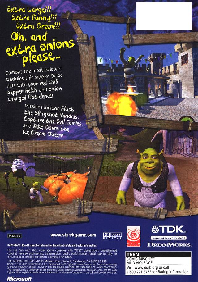 Shrek - (XB) Xbox [Pre-Owned] Video Games TDK Mediactive   