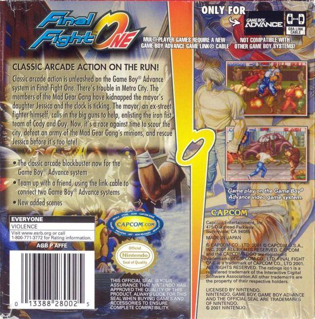 Final Fight One - (GBA) Game Boy Advance [Pre-Owned] Video Games Capcom   