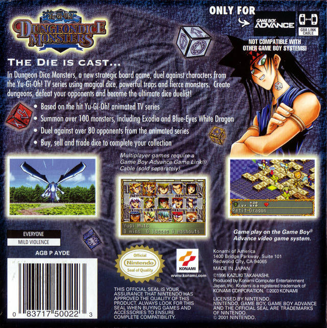 Yu-Gi-Oh! Dungeon Dice Monsters - (GBA) Game Boy Advance [Pre-Owned] Video Games Konami   