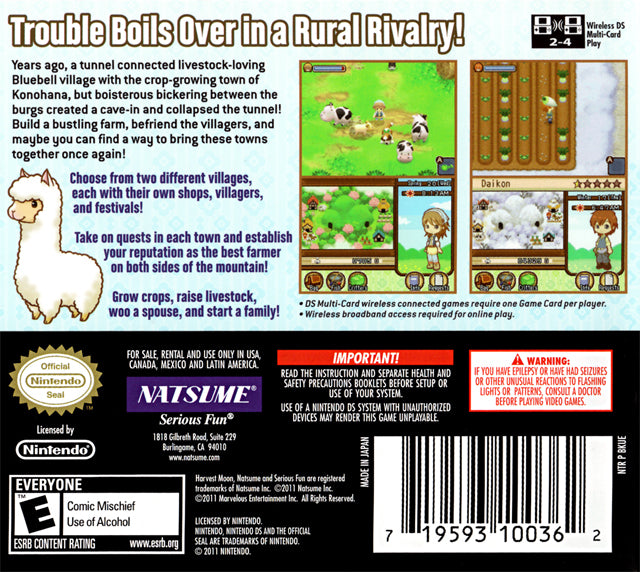Harvest Moon: The Tale of Two Towns - (NDS) Nintendo DS Video Games Marvelous Entertainment   