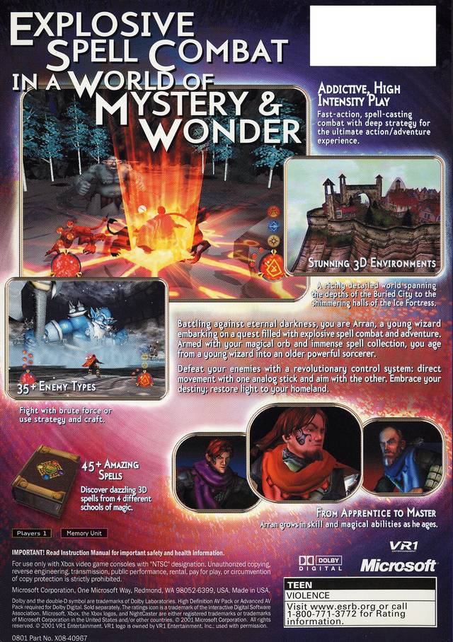 Nightcaster - Xbox Video Games Microsoft Game Studios   