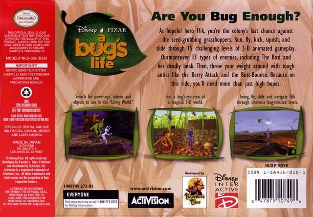 A Bug's Life - (N64) Nintendo 64 [Pre-Owned] Video Games Activision   