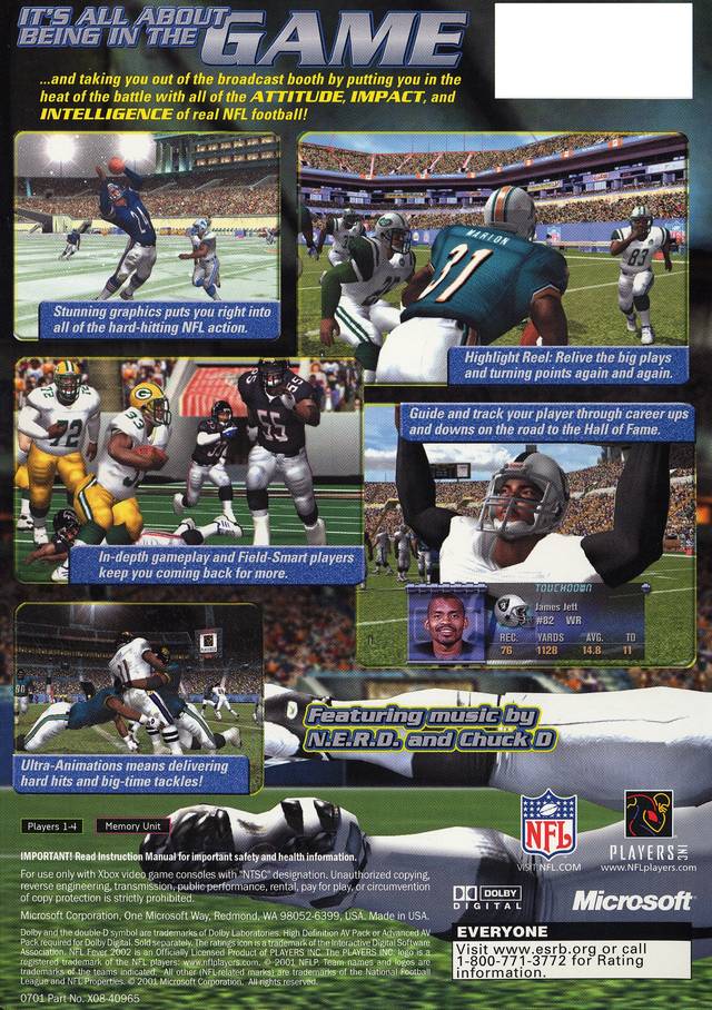 NFL Fever 2002 - (XB) Xbox [Pre-Owned] Video Games Microsoft Game Studios   