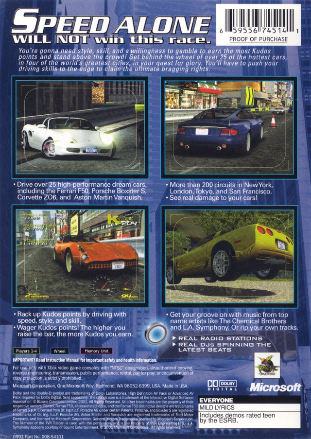 Project Gotham Racing - (XB) Xbox [Pre-Owned] Video Games Microsoft Game Studios   