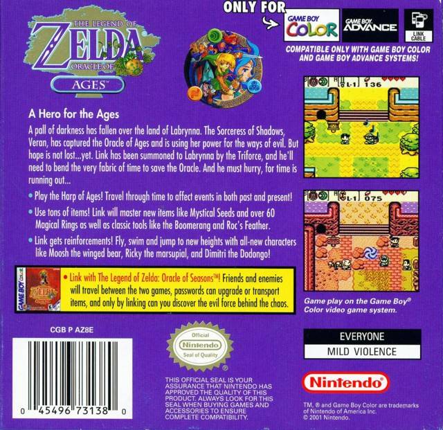 The Legend of Zelda: Oracle of Ages - (GBC) Game Boy Color [Pre-Owned] Video Games Nintendo   