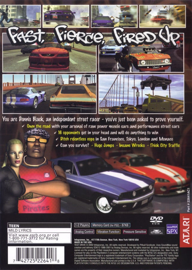 Test Drive (Greatest Hits) - (PS2) PlayStation 2 [Pre-Owned] Video Games Atari SA   