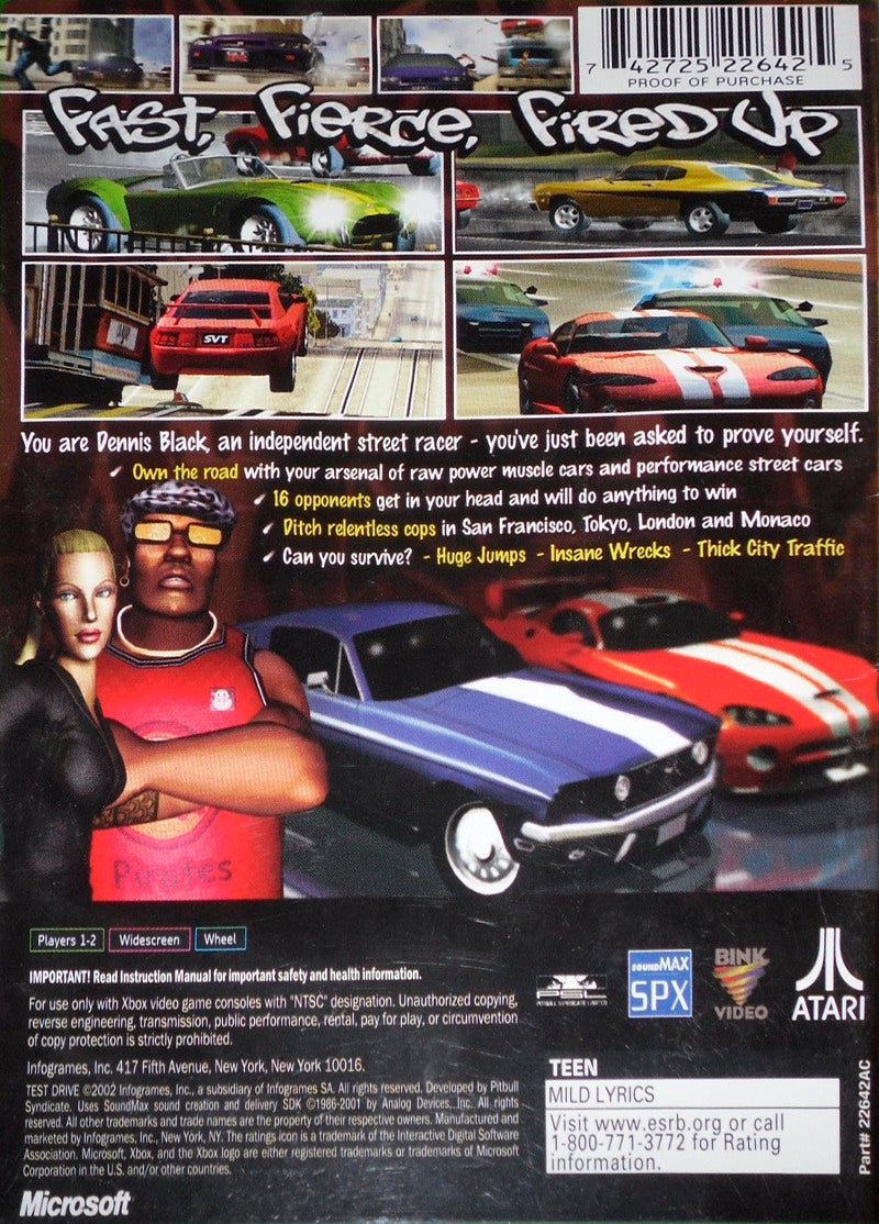 Test Drive - (XB) Xbox [Pre-Owned] Video Games Atari SA   