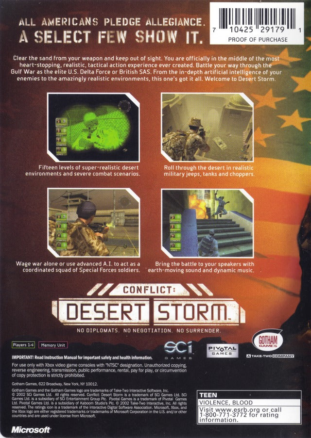 Conflict: Desert Storm - (XB) Xbox [Pre-Owned] Video Games Gotham Games   