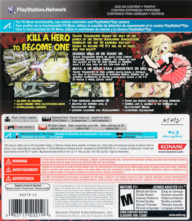 No More Heroes: Heroes' Paradise - (PS3) PlayStation 3 Video Games Konami   