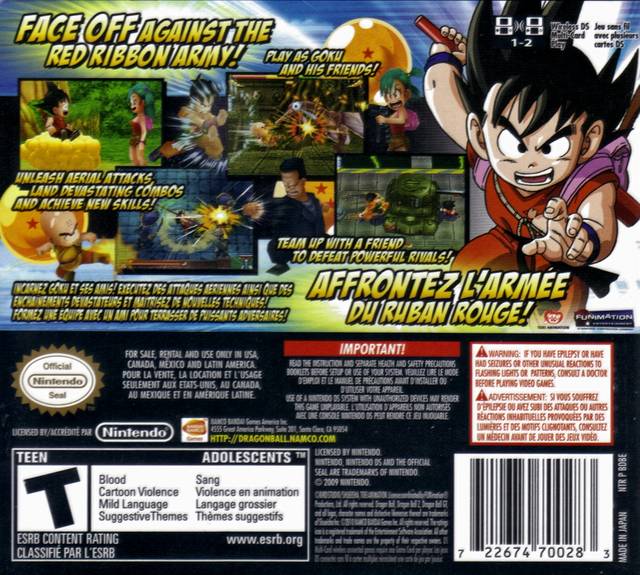 Dragon Ball: Origins 2 - (NDS) Nintendo DS Video Games Bandai Namco Games   