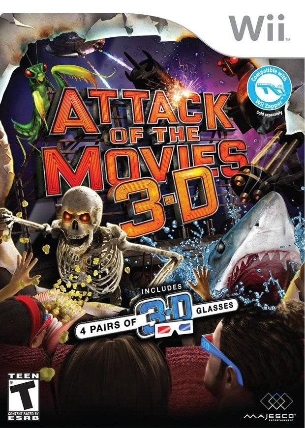 Attack of the Movies 3D - Nintendo Wii [Pre-Owned] Video Games Majesco   