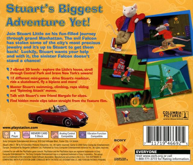 jeu playstation 1 ps1 pal fr stuart little 2 jeu playstation 1 ps1 pal fr stuart little 2