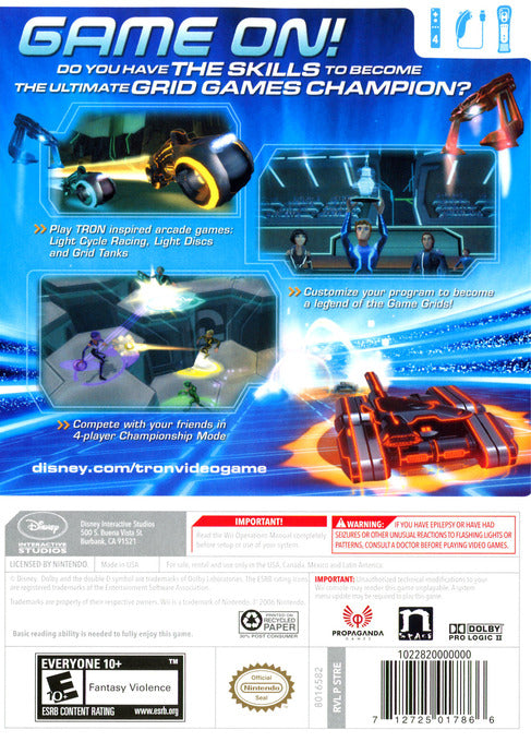 TRON: Evolution - Battle Grids - Nintendo Wii Video Games Disney Interactive Studios   