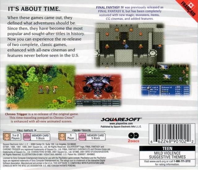 Final Fantasy Chronicles - (PS1) PlayStation 1 [Pre-Owned] Video Games Square EA   