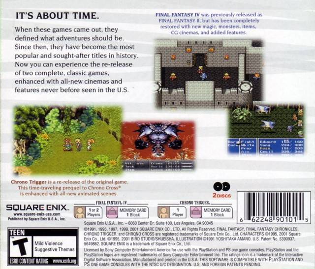Final Fantasy Chronicles (Greatest Hits) - (PS1) PlayStation 1 Video Games Square Enix   