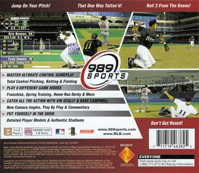 MLB 2002 - (PS1) PlayStation 1 [Pre-Owned] Video Games SCEA   