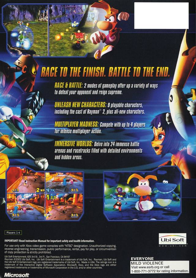 Rayman Arena - Xbox Video Games Ubisoft   