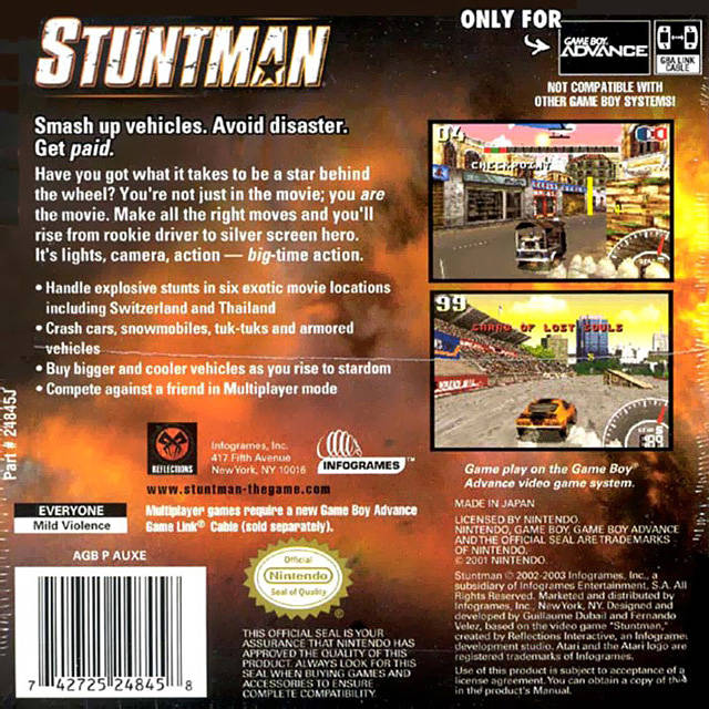 Stuntman - (GBA) Game Boy Advance [Pre-Owned] Video Games Infogrames   