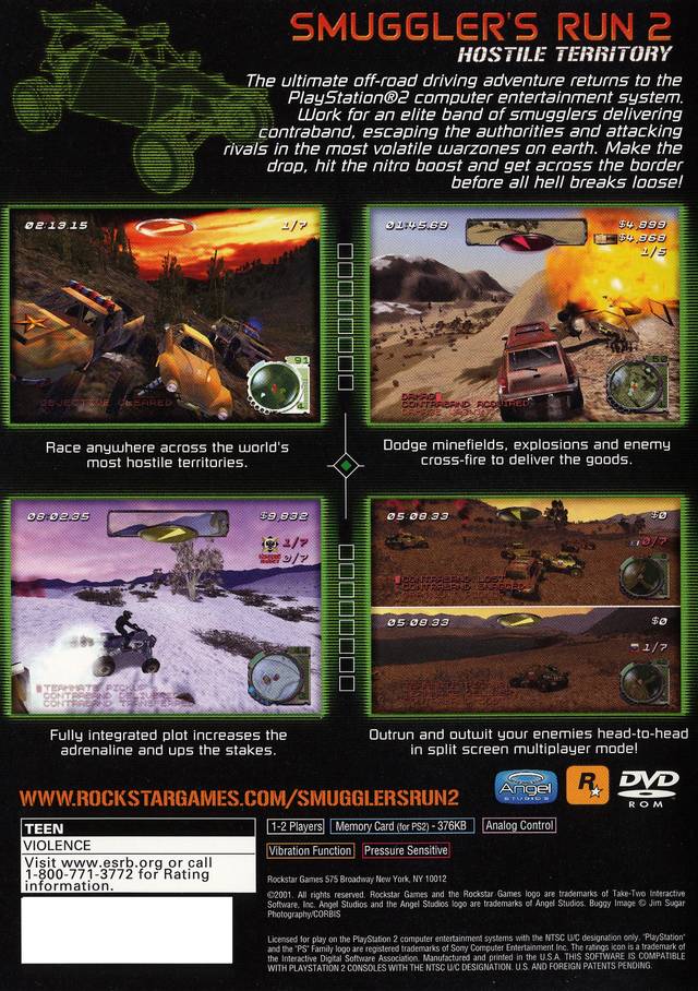 Smuggler's Run 2: Hostile Territory - (PS2) PlayStation 2 [Pre-Owned] Video Games Rockstar Games   