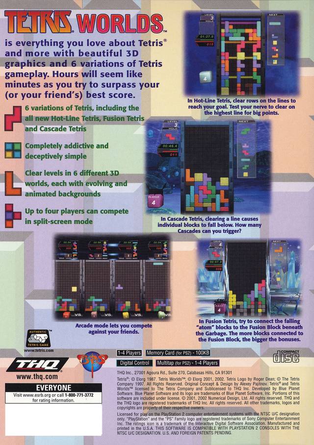 Tetris Worlds - (PS2) PlayStation 2 [Pre-Owned] Video Games THQ   