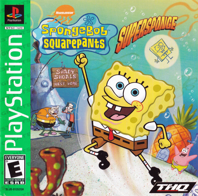 SpongeBob SquarePants: SuperSponge (Greatest Hits) - (PS1) PlayStation 1 [Pre-Owned] Video Games THQ   