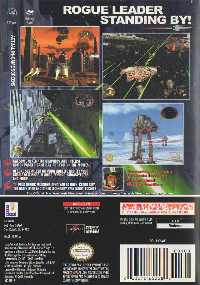 Star Wars Rogue Squadron II: Rogue Leader (Player's Choice) - (GC) GameCube [Pre-Owned] Video Games LucasArts   